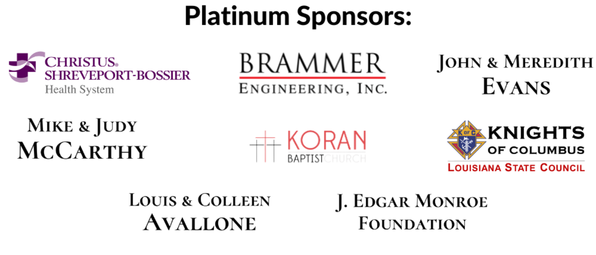 8 Plantinum Sponsors8